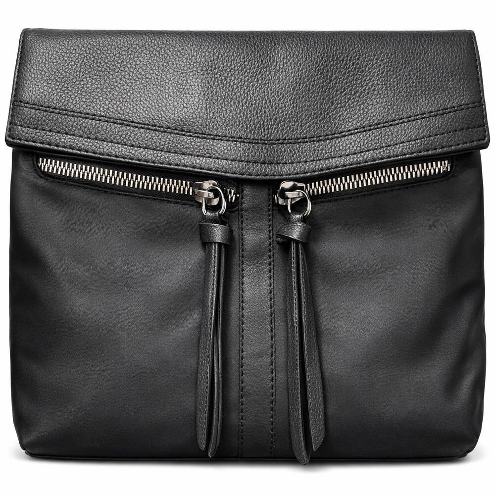 Botkier New York Vegan Leather Backpack Black Top Handle Mini Handbag Purse NWT